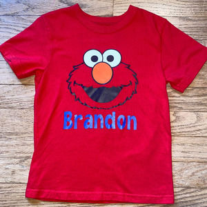 Garanimals Elmo Short-Sleeve T-Shirt with Brandon Embroidered (Size 5T)